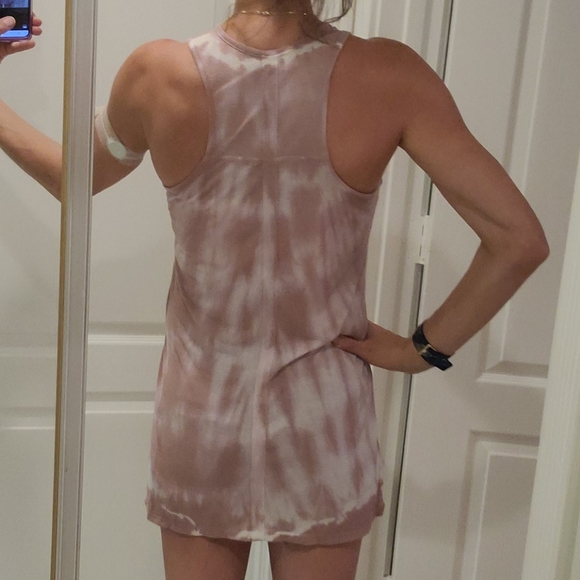 Purple and white tie dyed tank top. - Picture 7 of 12